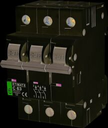 Автоматичний вимикач ETI, ETIMAT 6 3p C 63А (6 kA)