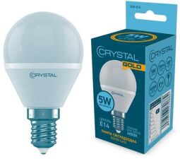 Лампа светодиодная пуля Crystal 5W G45 E14 4000K (G45-014) от производителя Crystal