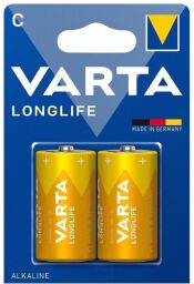 Батарейка VARTA LONGLIFE лужна C(LR14) блістер, 2шт.
