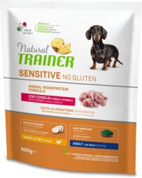 Корм Trainer Natural Dog No Gluten Adult Mini Rabbit сухой монопротеиновый с кроликом для взрослых собак мелких пород с чувствительным пищеварением 0.8 кг (8059149428239) от производителя Trainer