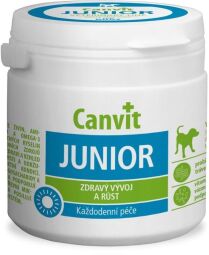 Canvit JUNIOR dog 100 г (100 табл) - вітамінно-мінеральна добавка для цуценят і молодих собак (can50720) від виробника Canvit