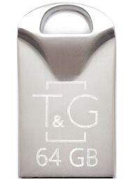 Флеш-накопичувач USB 64GB T&G 106 Metal Series Silver (TG106-64G) від виробника T&G