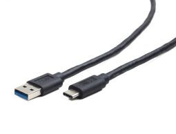 Кабель Cablexpert USB - USB Type-C V 3.0 (M/M), 1 м, преміум, чорний (CCP-USB3-AMCM-1M)