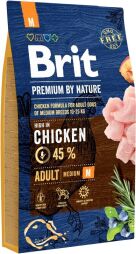 Корм Brit Premium Dog Adult M сухий з куркою для дорослих собак середніх порід 8 кг (8595602526369) від виробника Brit Premium