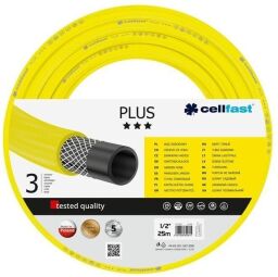 Шланг садовый Cellfast PLUS, 1/2', 25м, 3 слоя, до 25 Бар, -20…+60°C (10-200_CELLFAST) от производителя Cellfast