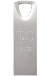 Флеш-накопичувач USB 16GB T&G 117 Metal Series Silver (TG117SL-16G) від виробника T&G