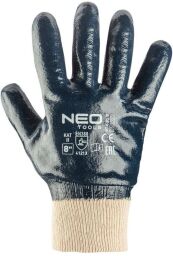 Перчатки рабочие NEO, нитриловое покрытие, хлопок, р.8, синий (97-630-8) от производителя Neo Tools