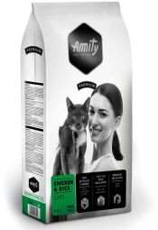 Сухой корм для кошек Amity Chicken&Rice повседневная курица/рис 1.5 кг (8436538947944) от производителя Amity