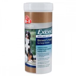 Пивные дрожжи 8in1 Excel Brewers Yeast Large Breed для собак больших пород таблетки 80 шт (1111131631) от производителя 8in1