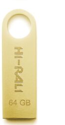 Флеш-накопитель USB 64GB Hi-Rali Shuttle Series Gold (HI-64GBSHGD) от производителя Hi-Rali