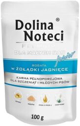 Dolina Noteci Premium 100 г х 10 шт. для цуценят дрібних порід зі шлунком ягняти та картоплею