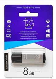 Флеш-накопичувач USB 8GB T&G 121 Vega Series Silver (TG121-8GBSL) від виробника T&G