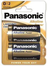 Батарейка Panasonic ALKALINE POWER лужна D(LR20) блістер, 2 шт. (LR20REB/2BP) від виробника Panasonic