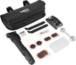 Набір для ремонту велосипеда Neo Tools, 15 предметів, сумка з поліестеру 1680D, 23x15x6см (91-013) від виробника Neo Tools