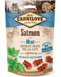 Ласощі для котів Carnilove Cat Crunchy Snack Salmon with Mint (лосось/м'ята) 50 г (100410/ 527175) від виробника Carnilove
