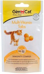 Ласощі для котів GimCat Multi-Vitamin Tabs 40 г (мультивітамін) (SZG-421681/418704) від виробника GimCat