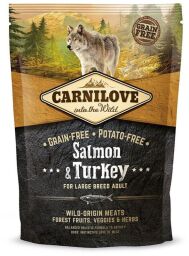 Сухой корм Carnilove Dog Adult Large Breed Salmon & Turkey (для взрослых собак больших пород, лосось+индейка) 1.5 кг (150828/8952) от производителя Carnilove