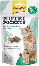 Вітамінні ласощі для котів GimCat Nutri Pockets Котяча м'ята + Мультивітамін 60 г (SZG-419282/400723) від виробника GimCat