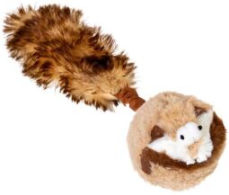 Игрушка для собак Барсук с 2-мя пищалками GiGwi Catch & fetch, искусственный мех, 26 см (4823089351780) от производителя GiGwi