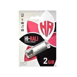 Флеш-накопичувач USB 2GB Hi-Rali Rocket Series Silver (HI-2GBRKTSL) від виробника Hi-Rali