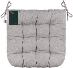 Подушка для стільця Ardesto Oliver, 40х40см, 100% бавовна, нап-ч: 50% холоф, 50% пп, сірий