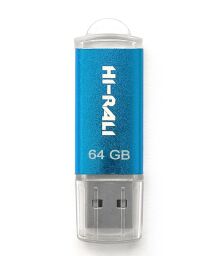 Флеш-накопичувач USB 64GB Hi-Rali Rocket Series Blue (HI-64GBVCBL) від виробника Hi-Rali