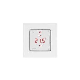 Терморегулятор Danfoss Icon Display, +5...35 °C, електронний, дротовий, накладний, 230В, білий