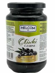 Оливки HELCOM 330g маслини чорні без кісточки ск/б