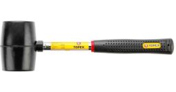 Киянка гумова TOPEX, 450г, 65мм, рукоятка метал (02A305) від виробника Topex