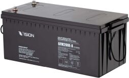 Акумуляторна батарея Vision FM, 12V, 200Ah, AGM (6FM200E-X) від виробника Vision