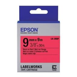 Картридж зі стрічкою Epson LK3RBP принтерів LW-300/400/400VP/700 Pastel Blk/Red 9mm/9m