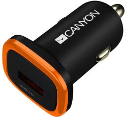 Автомобільний зарядний пристрій Canyon (1USB, 1A) Black (CNE-CCA01B)