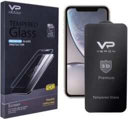 Защитное стекло для iPhone 12 Mini 5.4 Veron 3D Curved Premium Черный (ts000069678) від виробника Veron
