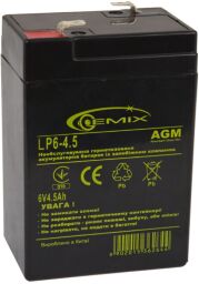 Акумуляторна батарея Gemix 6V 4.5AH (LP6-4.5) AGM від виробника Gemix