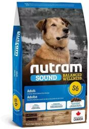 Сухий корм Nutram S6 Sound BW холістик для дорослих собак з куркою та коричневим рисом 11.4 кг S6_(11,4kg) від виробника Nutram