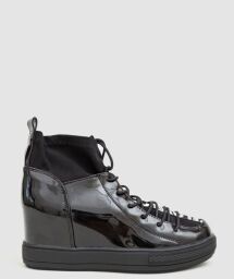 Туфлі-снікерси жіночі AGER, лакові, колір чорний, 131RA80-1