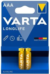 Батарейка VARTA LONGLIFE щелочная AAA блистер, 2 шт. (04103101412) от производителя Varta