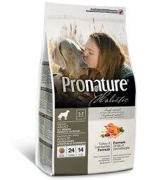 Корм Pronature Holistic Dog Turkey & Cranberries сухий з індичкою для дорослих собак 2.72 кг (065672523035) від виробника Pronature Holistic