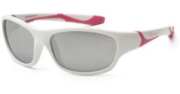 Детские солнцезащитные очки Koolsun бело-розовые серии Sport (Размер: 6+) (KS-SPWHCA006) от производителя Koolsun