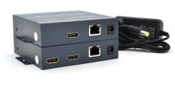 Адаптер Voltronic HDMI - RJ-45+DC-jack (F/F), Black (YT-SCPE HDM-200m1080Р/16770) від виробника Voltronic