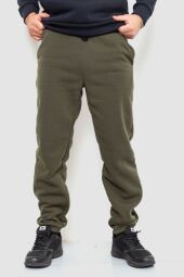 Спорт штани чоловічі на флісі AGER, колір хакі, 241R001
