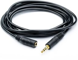 Аудио кабель Atcom 3.5 мм - 3.5 мм (M/F), 7.5 м, Black (11056) от производителя Atcom