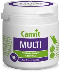 Вітаміни Canvit Multi for cats для зміцнення імунітету у котів різного віку 100 гр (8595602507429) від виробника Canvit