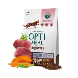 Беззерновий сухий корм для кішок Optimeal (качка та овочі) - 4 (кг)