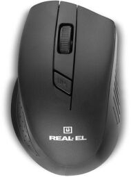 Миша бездротова REAL-EL RM-300 Black/Grey (EL123200012) від виробника Real-El