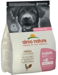Сухий корм для цуценят середніх та великих порід Almo Nature (Альмо Натюр) Holistic Puppy зі свіжою куркою 2 кг (DT730) від виробника Almo Nature