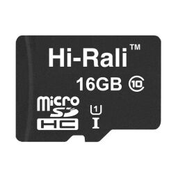 Карта памяти MicroSDHC 16GB UHS-I Class 10 Hi-Rali (HI-16GBSD10U1-00) от производителя Hi-Rali