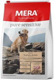 Корм Mera Pure Sensitive Dog Senior Truthahn & Reis с индейкой для пожилых собак всех пород 12.5 кг (4025877570506) от производителя MeRa