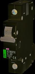 Автоматичний вимикач ETI, ETIMAT 6 1p З 20А (6 kA)