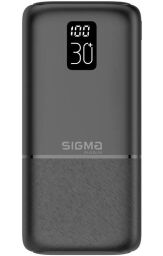 Універсальна мобільна батарея Sigma mobile X-Power SI30A3QL 30000mAh Black (4827798423912) від виробника Sigma mobile